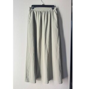 Roolee Satin Maxi Skirt Cottagecore Coquette Clean Girl Euro Summer Chic Boho M